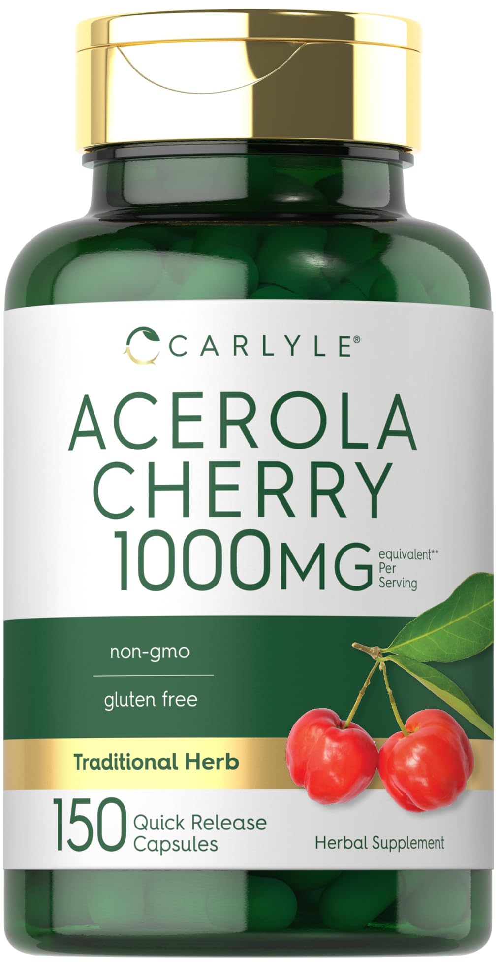 Foto 2 pulgar | Suplemento Carlyle  Acerola Y Cereza  Cápsulas De 1000 Mg  150 Unidades - Venta Internacional.