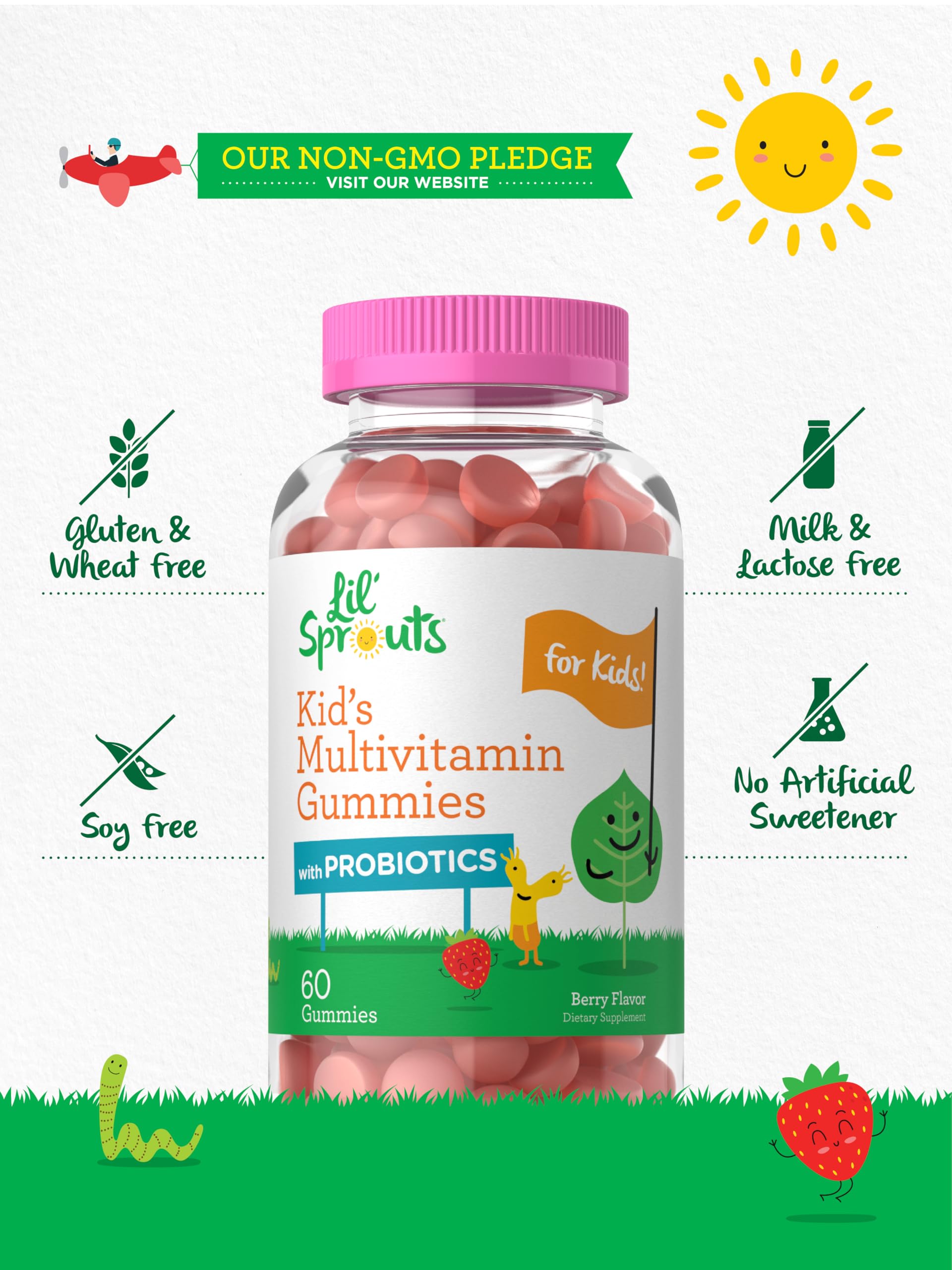 Foto 5 | Gomitas Multivitamínicas Carlyle Kids Con Probióticos 60 Masticables - Venta Internacional.