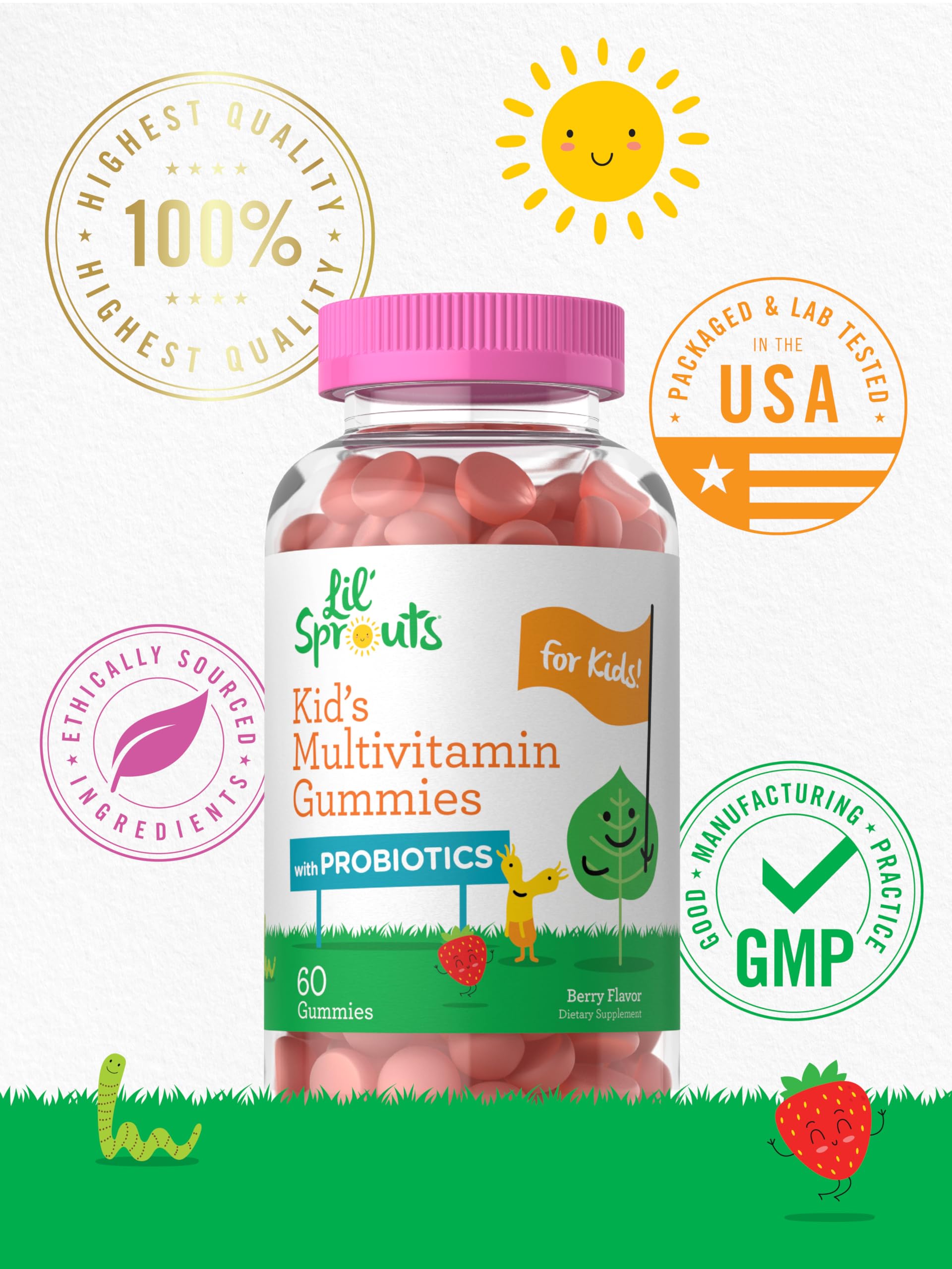 Foto 6 | Gomitas Multivitamínicas Carlyle Kids Con Probióticos 60 Masticables - Venta Internacional.