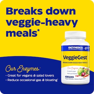 Foto 2 | Enzimas Digestivas Enzymedica VeggieGest 60 cápsulas - Venta Internacional