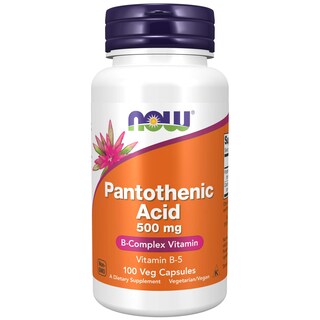 Foto 1 | Suplementos De Ácido Pantoténico (vitamina B-5) De Now Foods 500 Mg - Venta Internacional.
