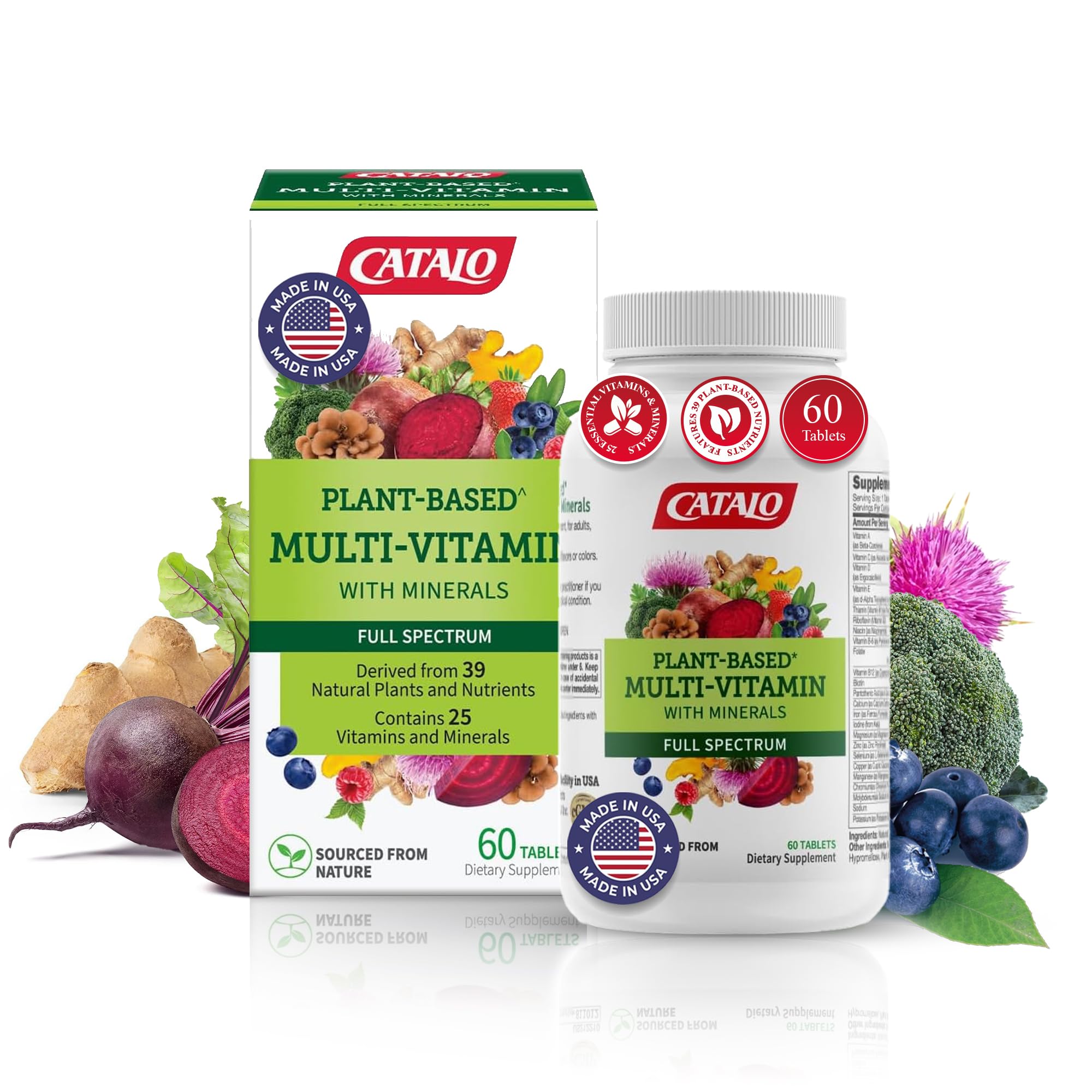 Foto 2 pulgar | Catálogo De Suplementos Multivitamínicos Para Mujeres Y Hombres 60 Comprimidos - Venta Internacional.