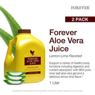 Foto 2 | Jugo de Aloe Vera Forever Living Sabor Limón Lima 2 Pack- Venta Internacional
