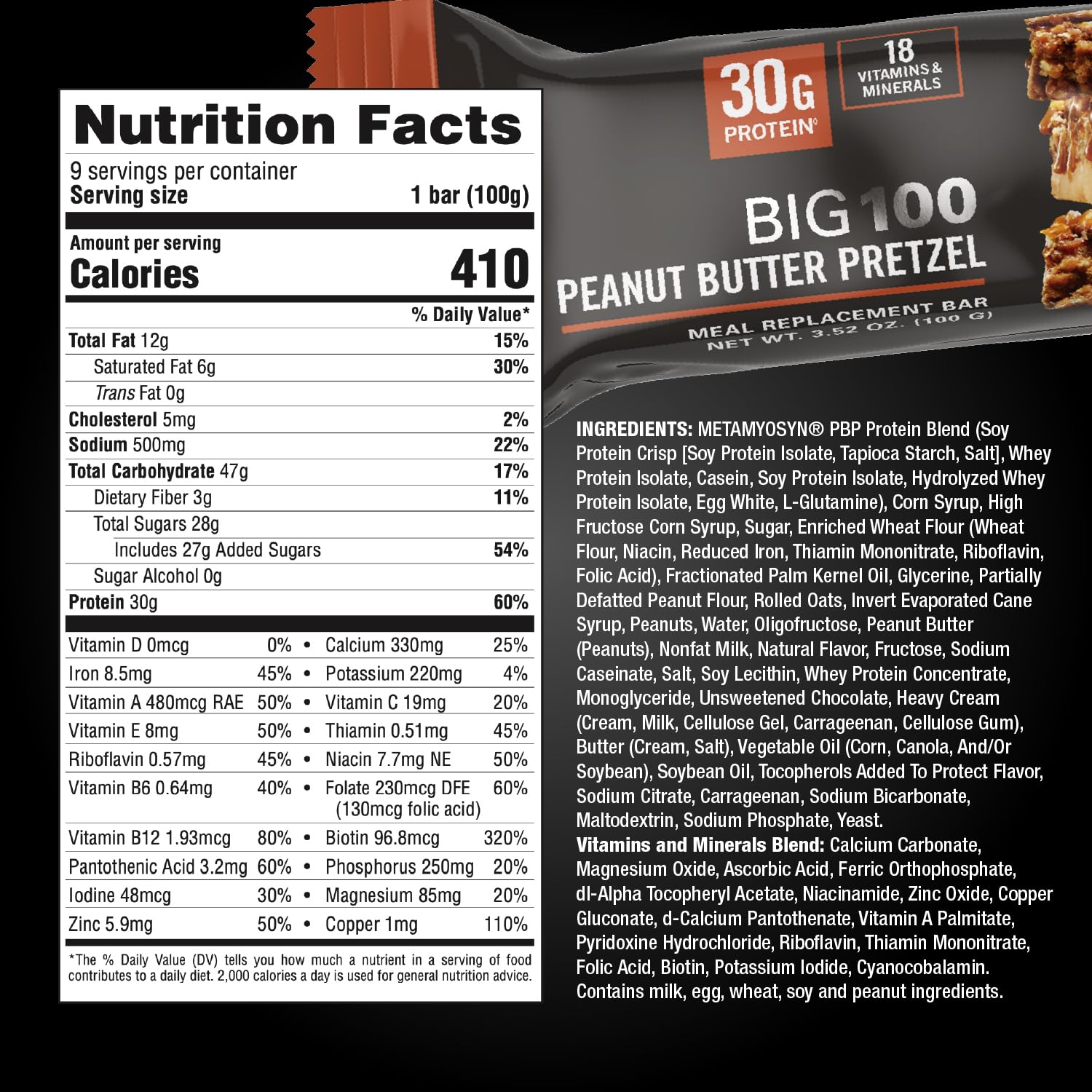 Foto 6 pulgar | Barra de Proteína Met-rx Big 100 Colossal 100 g X9 - Venta Internacional