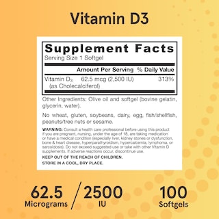 Foto 6 | Suplemento de Vitamina D3 Jarrow Formulas 62.5 mcg - Venta Internacional