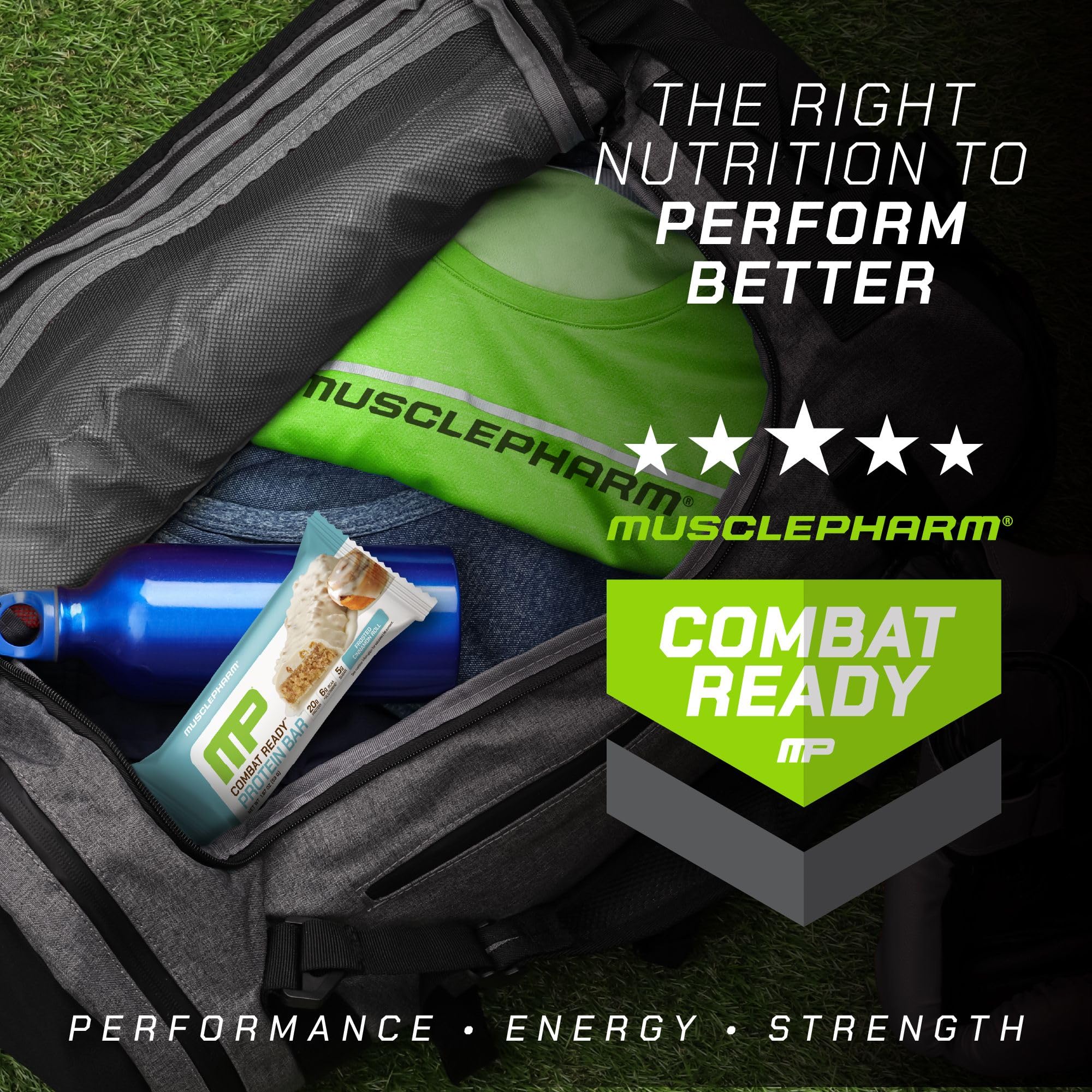 Foto 6 | Barra de Proteínas Musclepharm Combat Ready Sabor Rollo de Canela 12 Barras - Venta Internacional