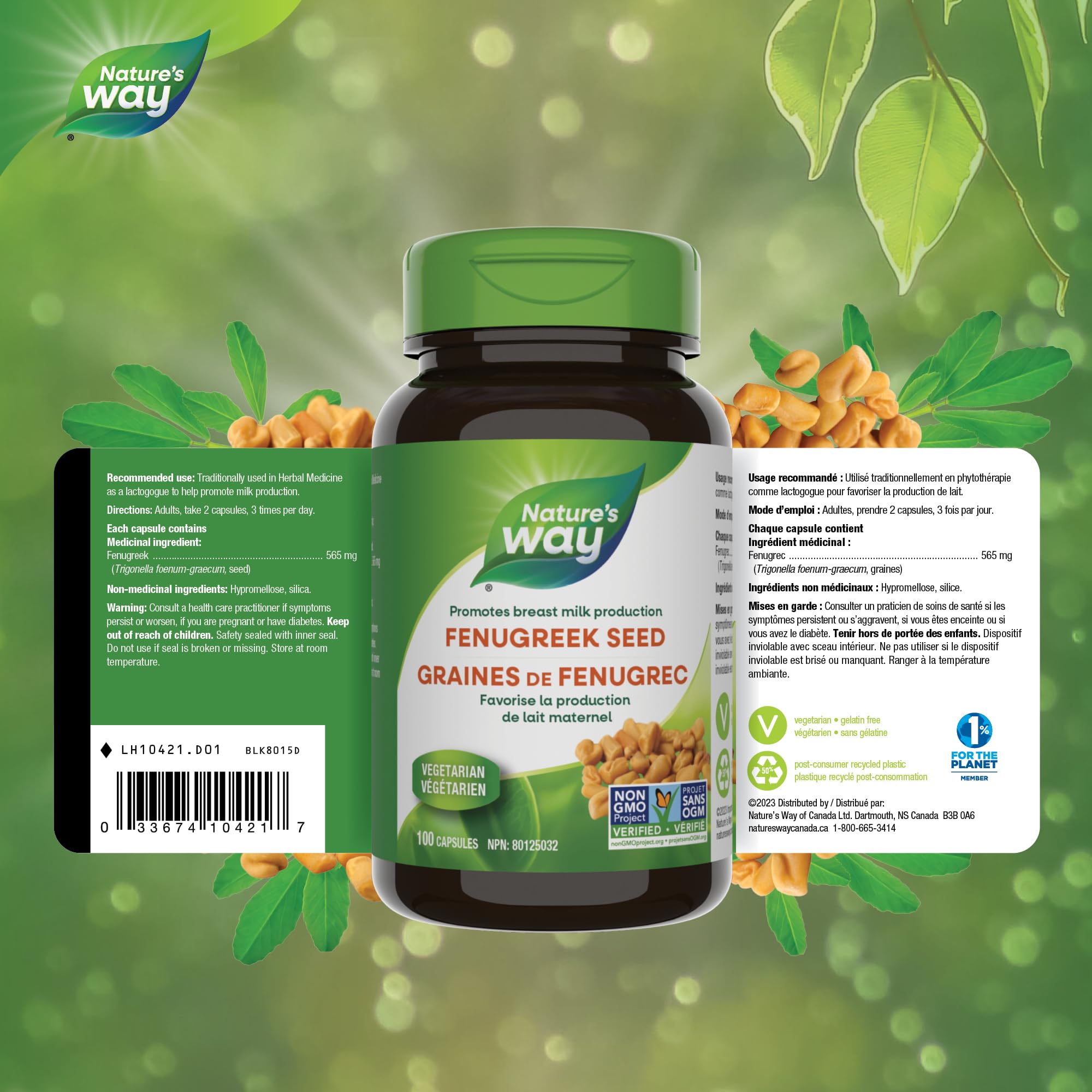 Foto 7 pulgar | Suplemento Nature's Way con Semillas de Fenogreco 100 Cápsulas - Venta Internacional