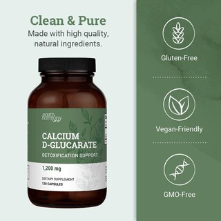 Foto 4 | Suplemento Alimenticio Earth Harmony D-glucarato de Calcio 120 Cápsulas - Venta Internacional