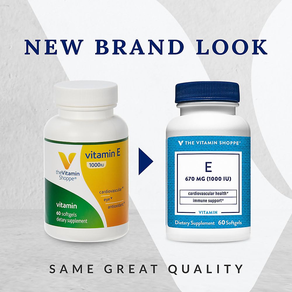 Foto 4 pulgar | Vitamina E The Vitamin Shoppe 60 Tabletas-Venta Internacional