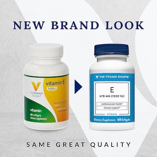 Foto 3 | Vitamina E The Vitamin Shoppe 60 Tabletas-Venta Internacional