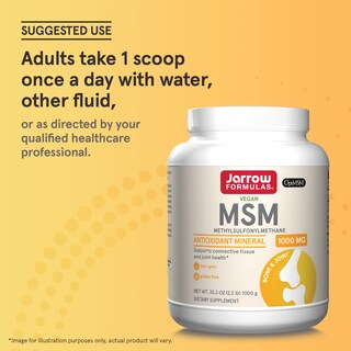 Foto 7 | Suplemento Jarrow Formulas Msm en Polvo 1000 mg 1 kg - Venta Internacional