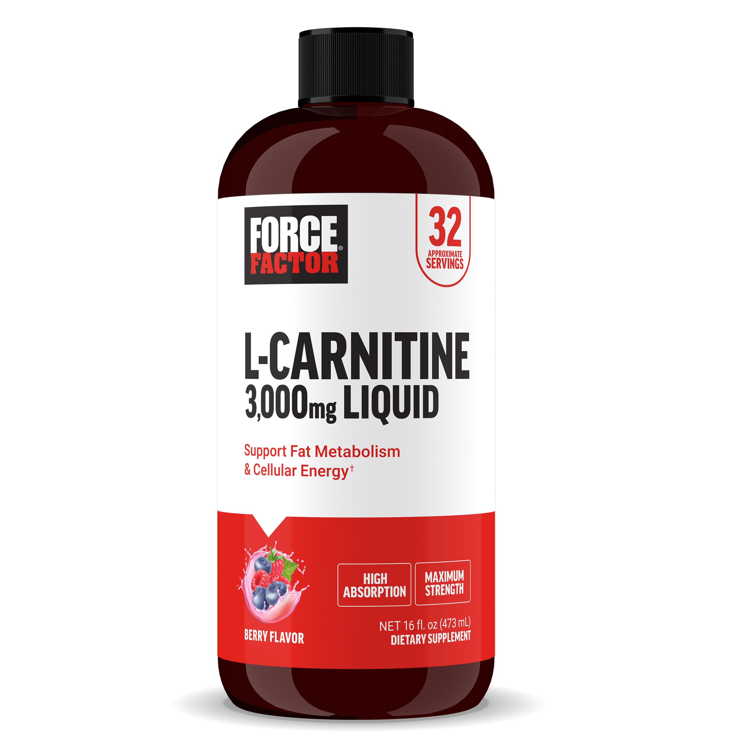 Suplemento Alimenticio Force Factor L-Carnitina 473 ml - Venta Internacional
