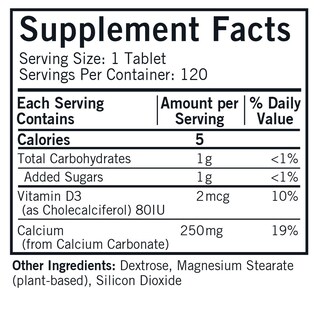 Foto 2 | Complemente Kirkman Calcium 250 Mg Con Vitamina D3 120 Tabletas - Venta Internacional.