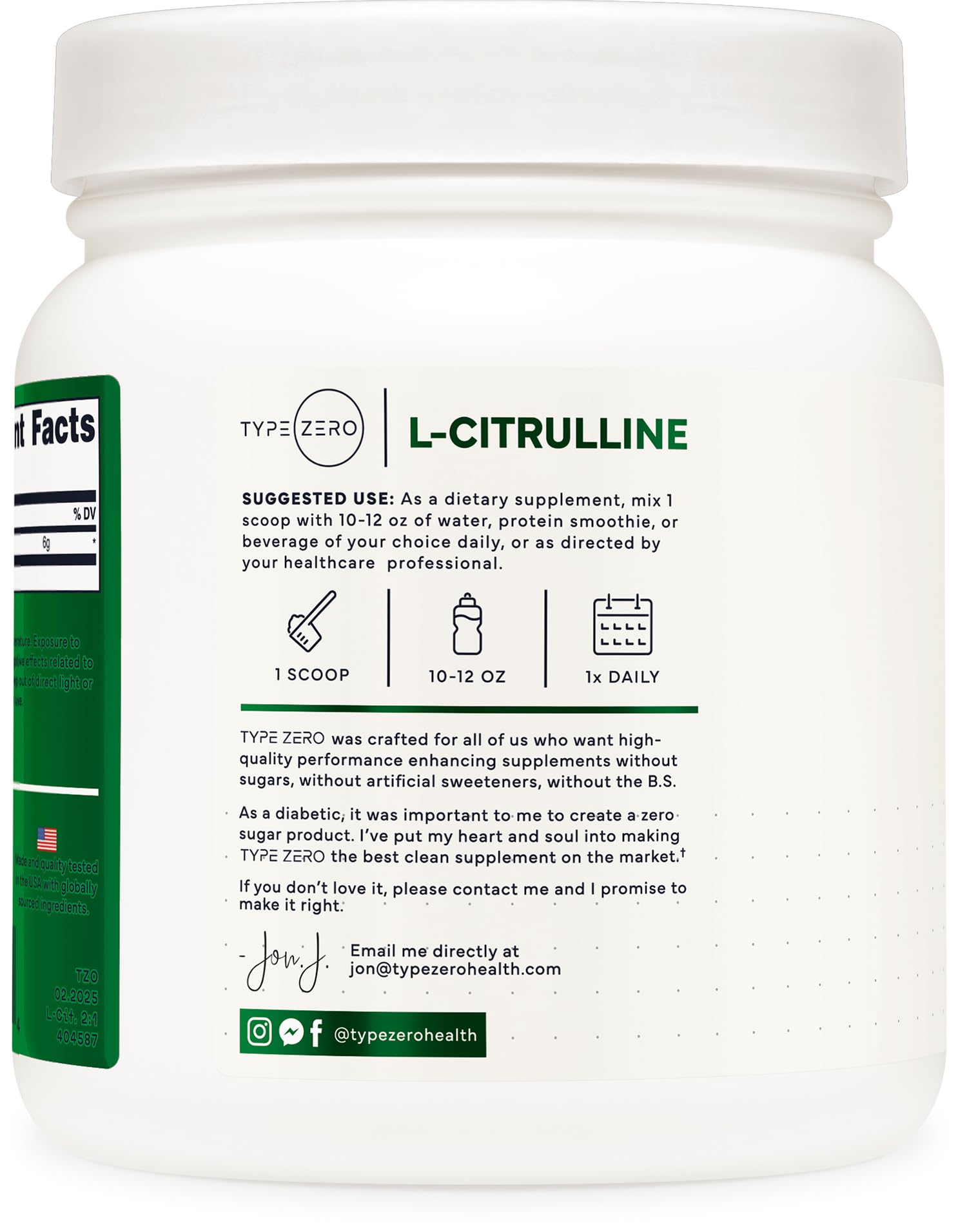 Foto 3 | Suplemento Alimenticio Clean L-Citrulina Malato 2:1 500g - Venta Internacional