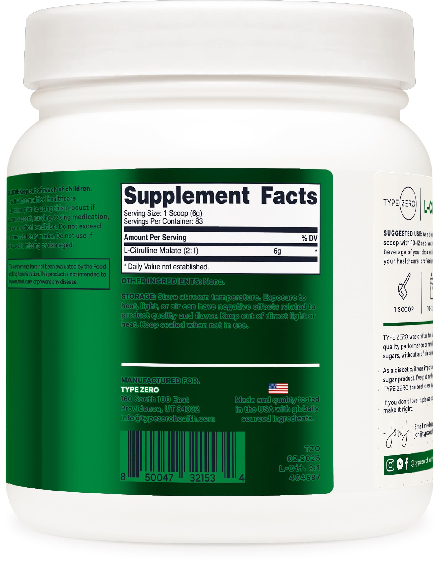 Foto 5 pulgar | Suplemento Alimenticio Clean L-Citrulina Malato 2:1 500g - Venta Internacional