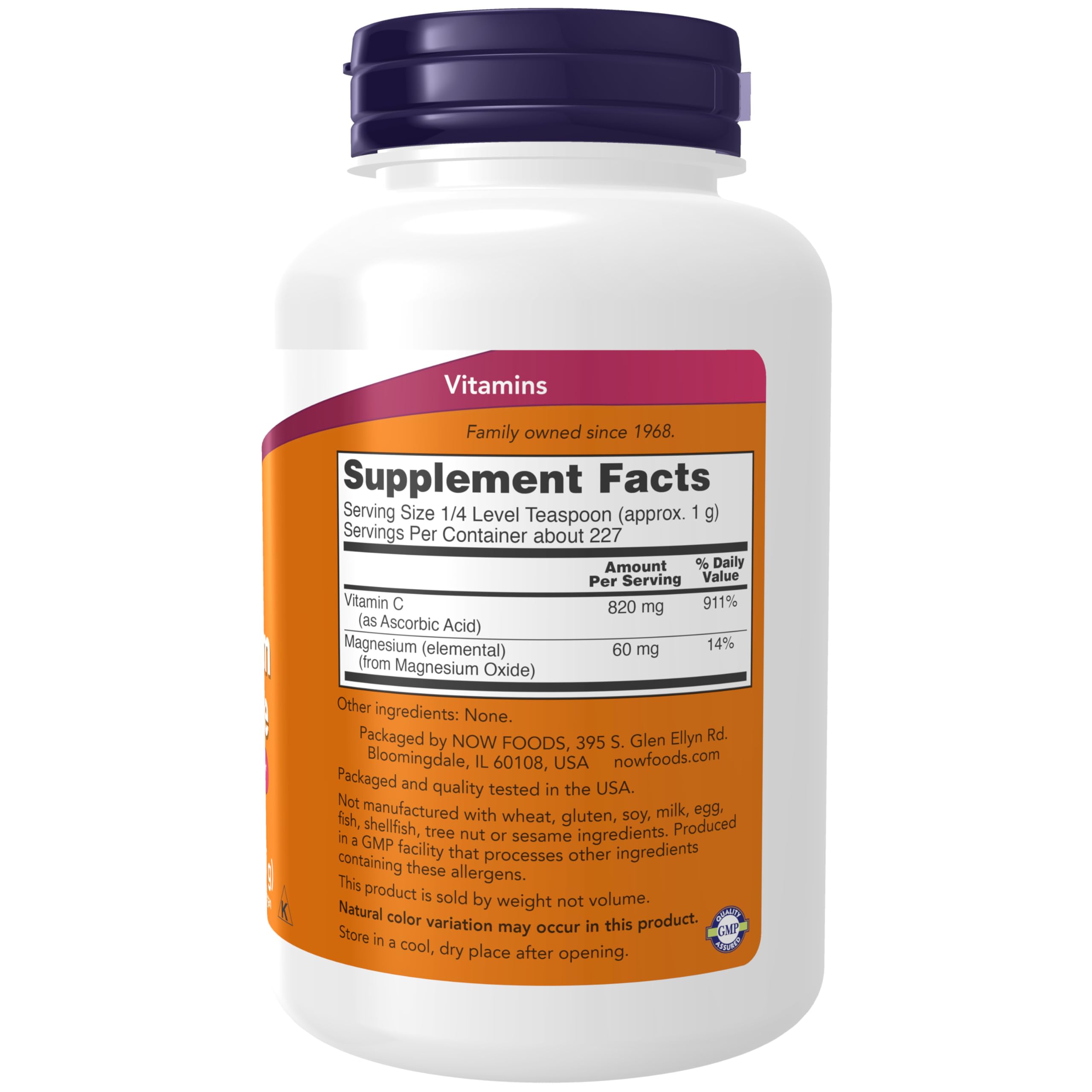Foto 3 pulgar | Suplemento Now Foods Ascorbato de Magnesio en Polvo- Venta Internacional