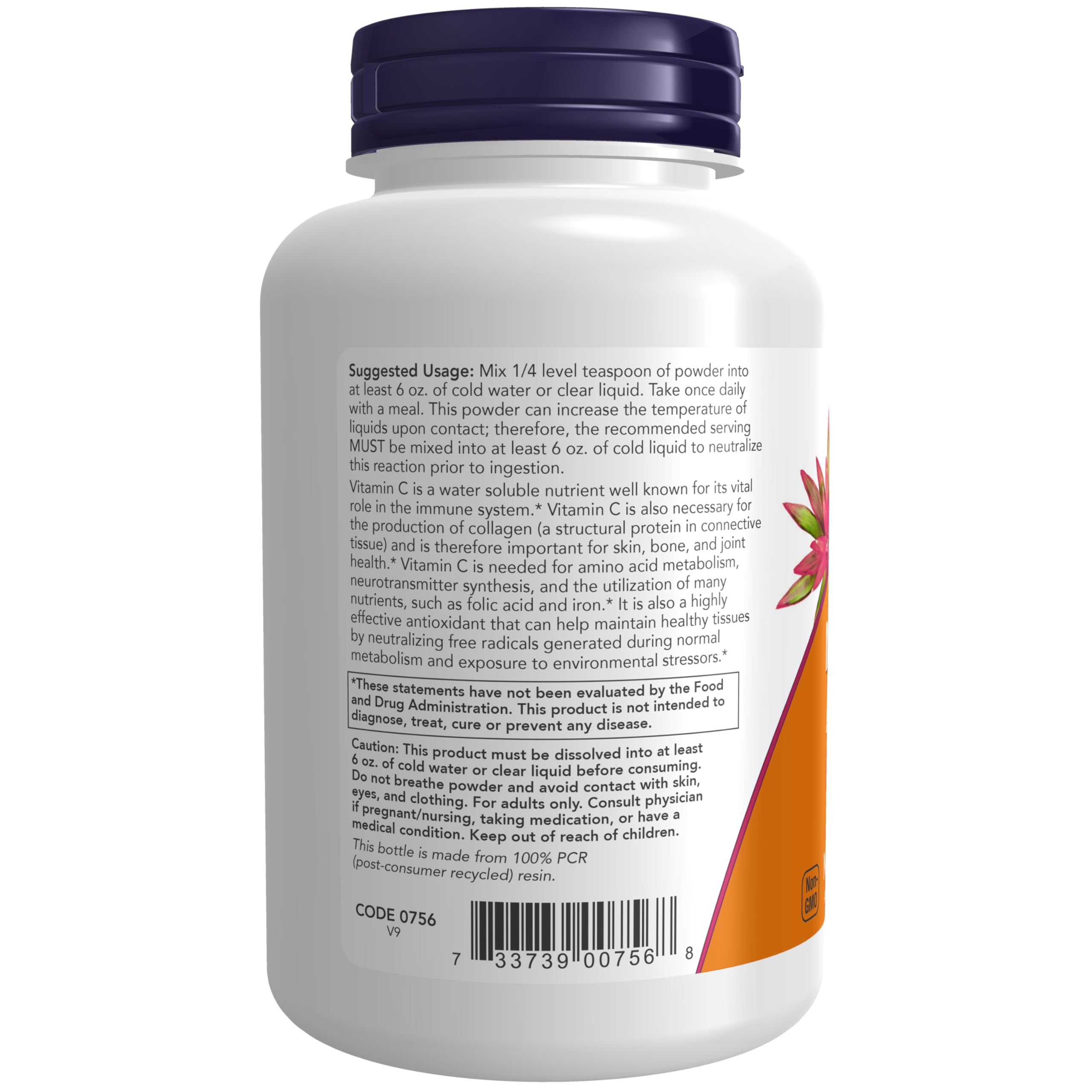 Foto 4 pulgar | Suplemento Now Foods Ascorbato de Magnesio en Polvo- Venta Internacional