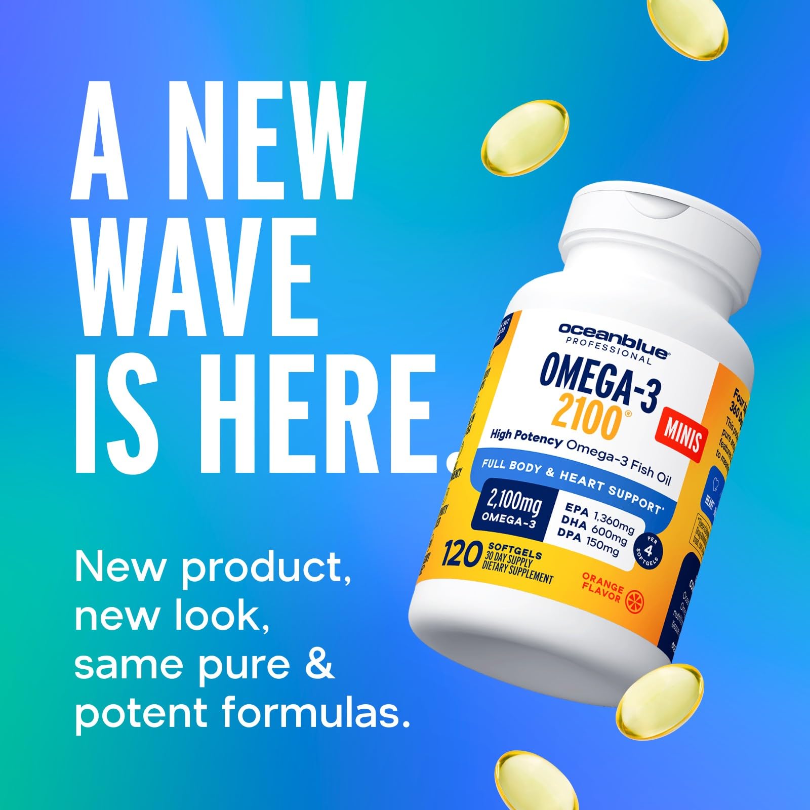 Foto 4 | Suplemento Oceanblue Omega-3 2100 Minis - Venta Internacional