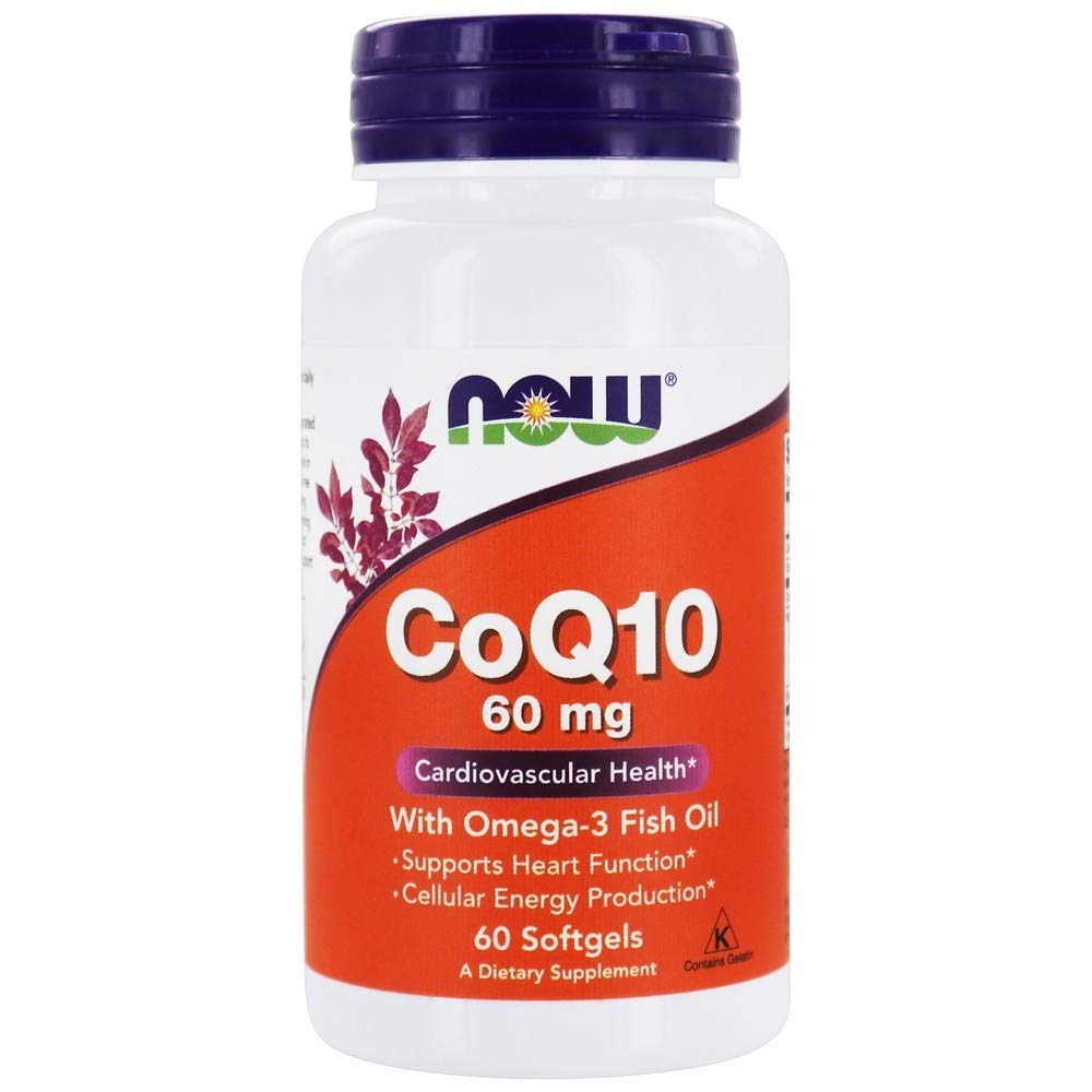 Foto 1 | Aceite de Pescado Now Foods CoQ10 Omega 3 60 mg 60 Softgels - Venta Internacional