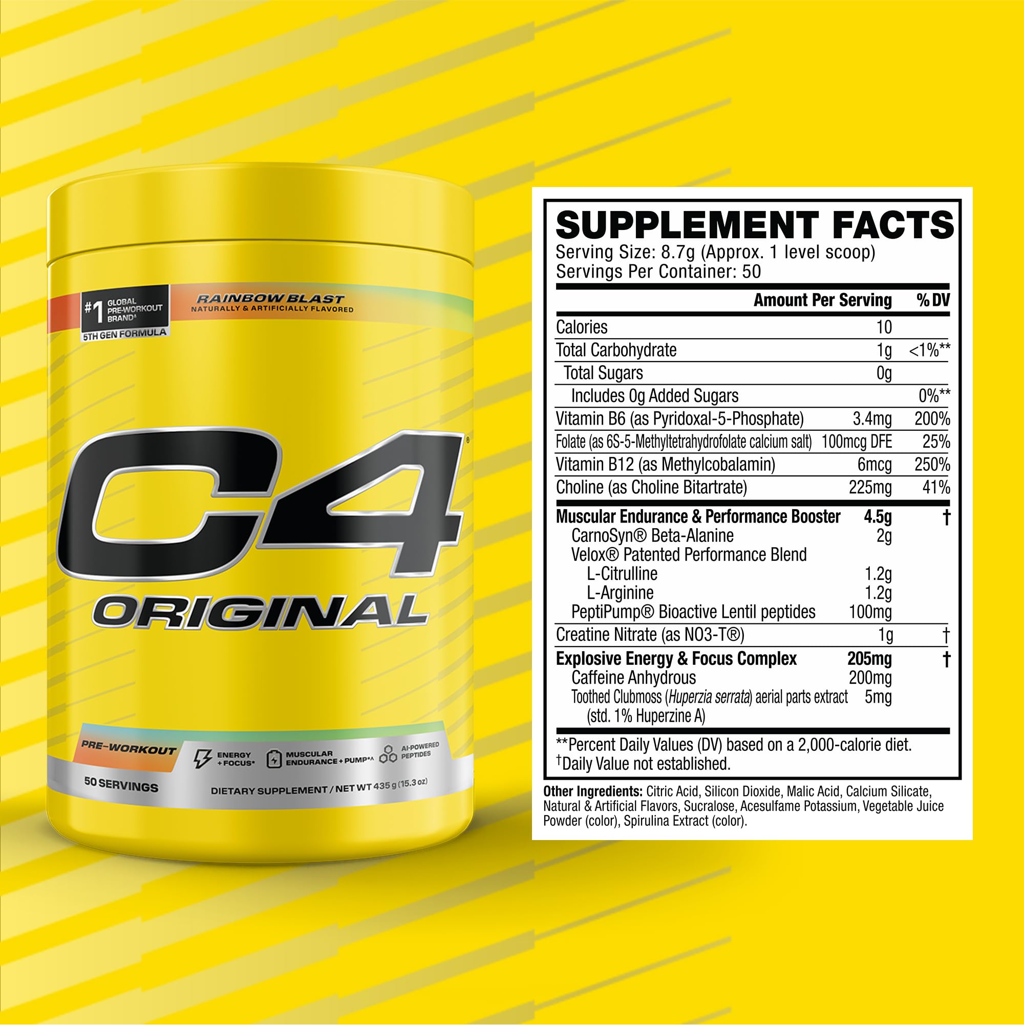 Foto 3 pulgar | Pre-workout Cellucor C4 Original Rainbow Blast 50 Porciones - Venta Internacional.