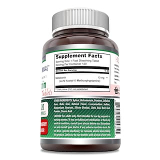 Foto 3 | Suplemento Amazing Nutrition Fórmulas de Melatonina 10 mg 120 Tabletas - Venta Internacional