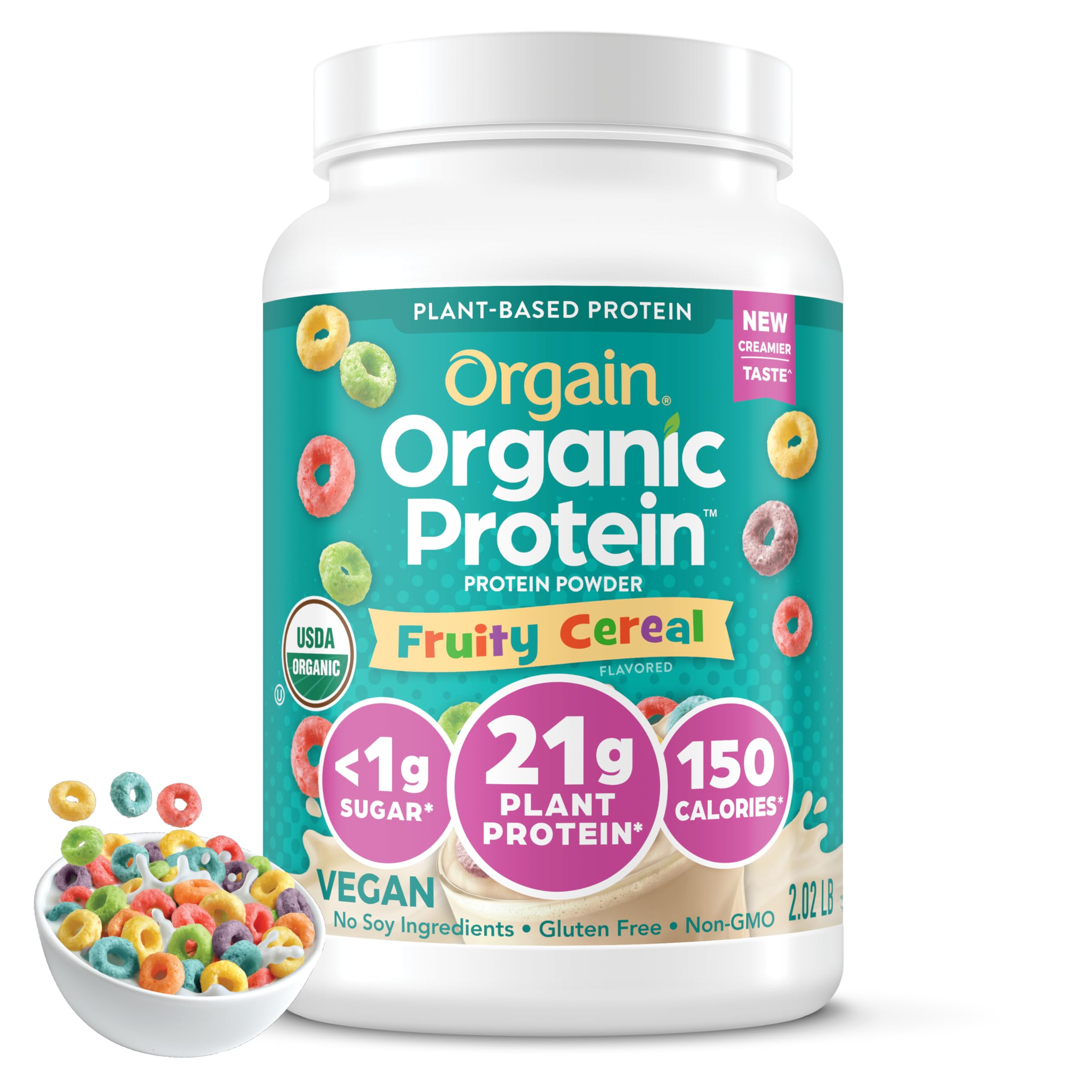 Foto 2 pulgar | Suplemento Alimenticio Protein Powder Orgain Orgain  Cereal Afrutado Vegano Orgánico  920 G - Venta Internacional