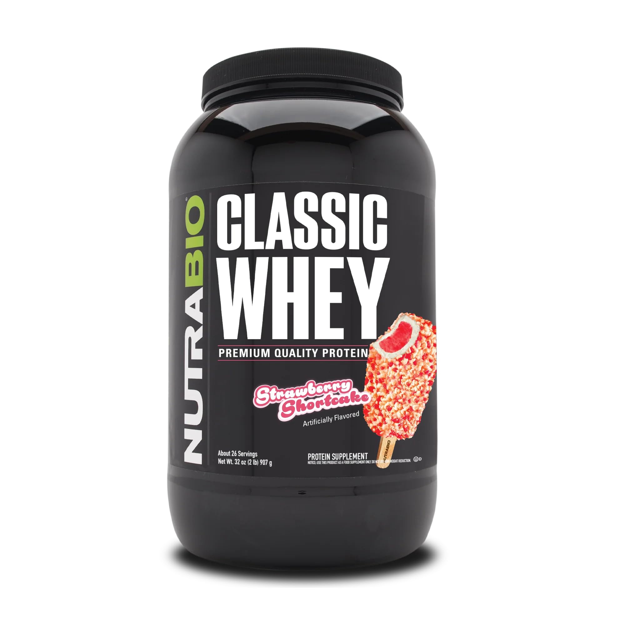Foto 1 | Proteína en Polvo Nutrabio Classic Whey Strawberry 907 g - Venta Internacional