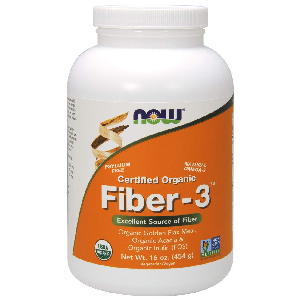 Foto 2 pulgar | Suplemento Now Foods Fiber-3 Organic 454 g - Venta Internacional