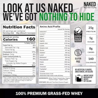 Foto 5 | Proteína en Polvo Naked Whey Chocolate 907g - Venta Internacional