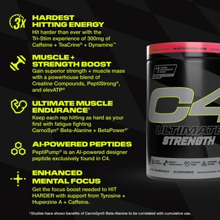 Foto 3 | Polvo Preentrenamiento Cellucor C4 Ultimate Strength 20 Porciones - Venta Internacional
