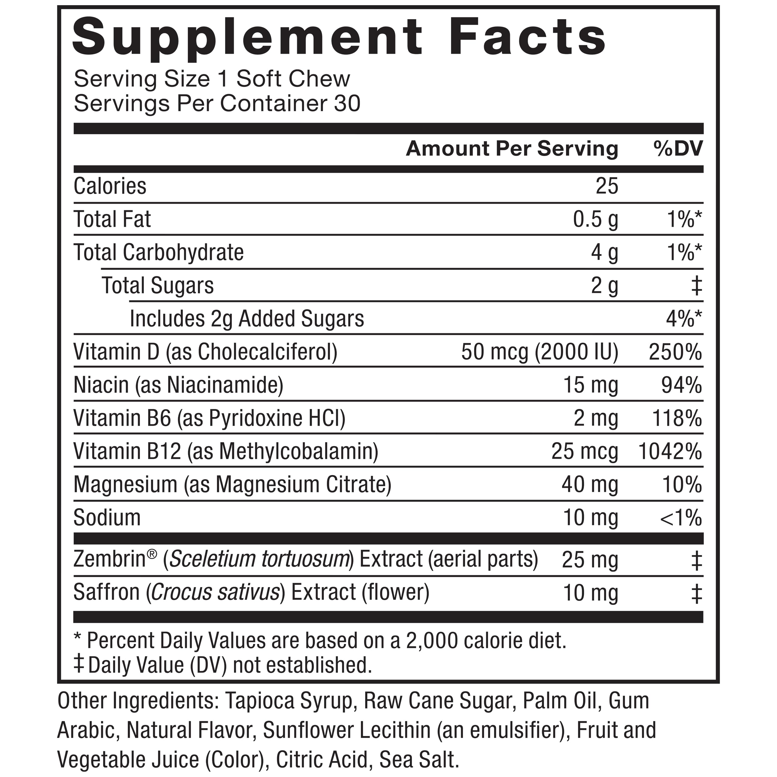 Foto 7 pulgar | Suplemento Force Factor Happy Mood 30 Comprimidos Masticables - Venta Internacional