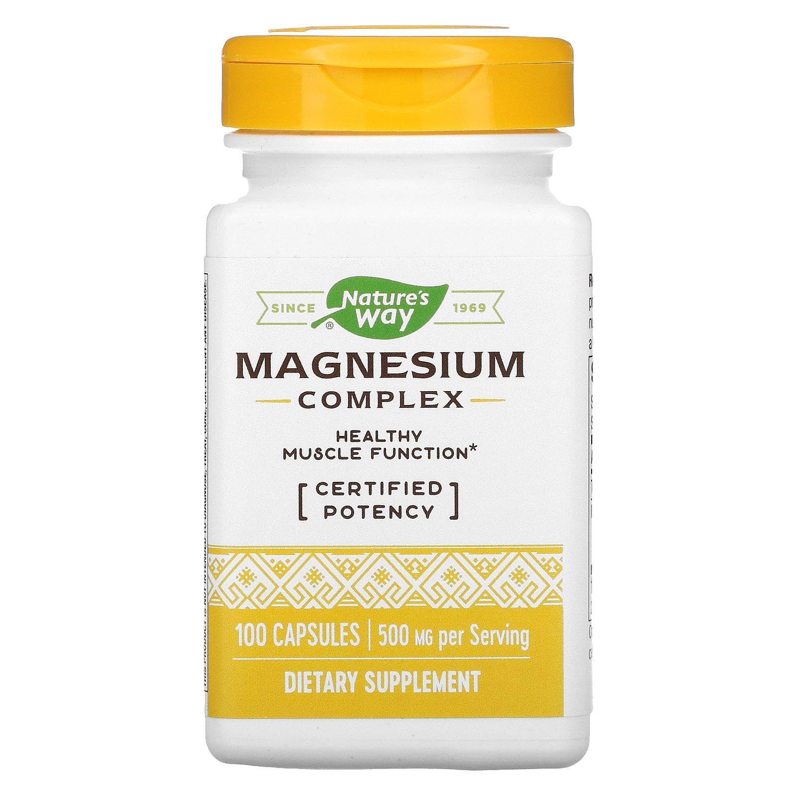 Foto 2 pulgar | Suplemento Nature's Way Magnesium Complex 100 Cápsulas - Venta Internacional.