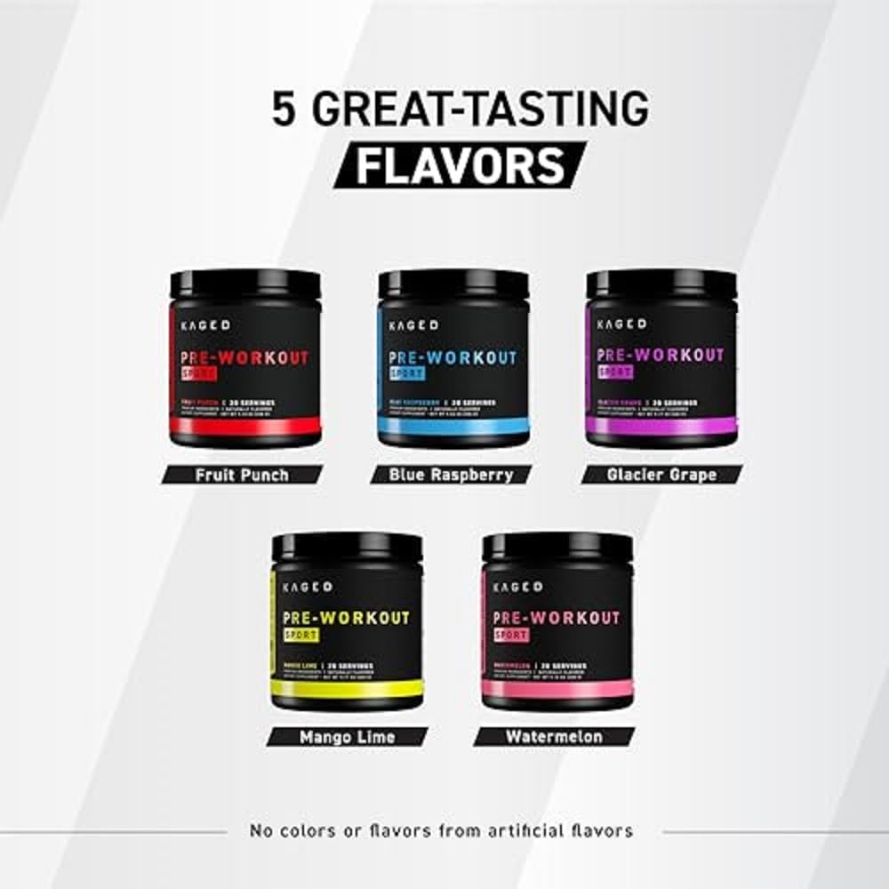 Foto 7 pulgar | Polvo Pre Workout Kaged Pre-kaged Sport Glacier Grape  20 Unidades - Venta Internacional.