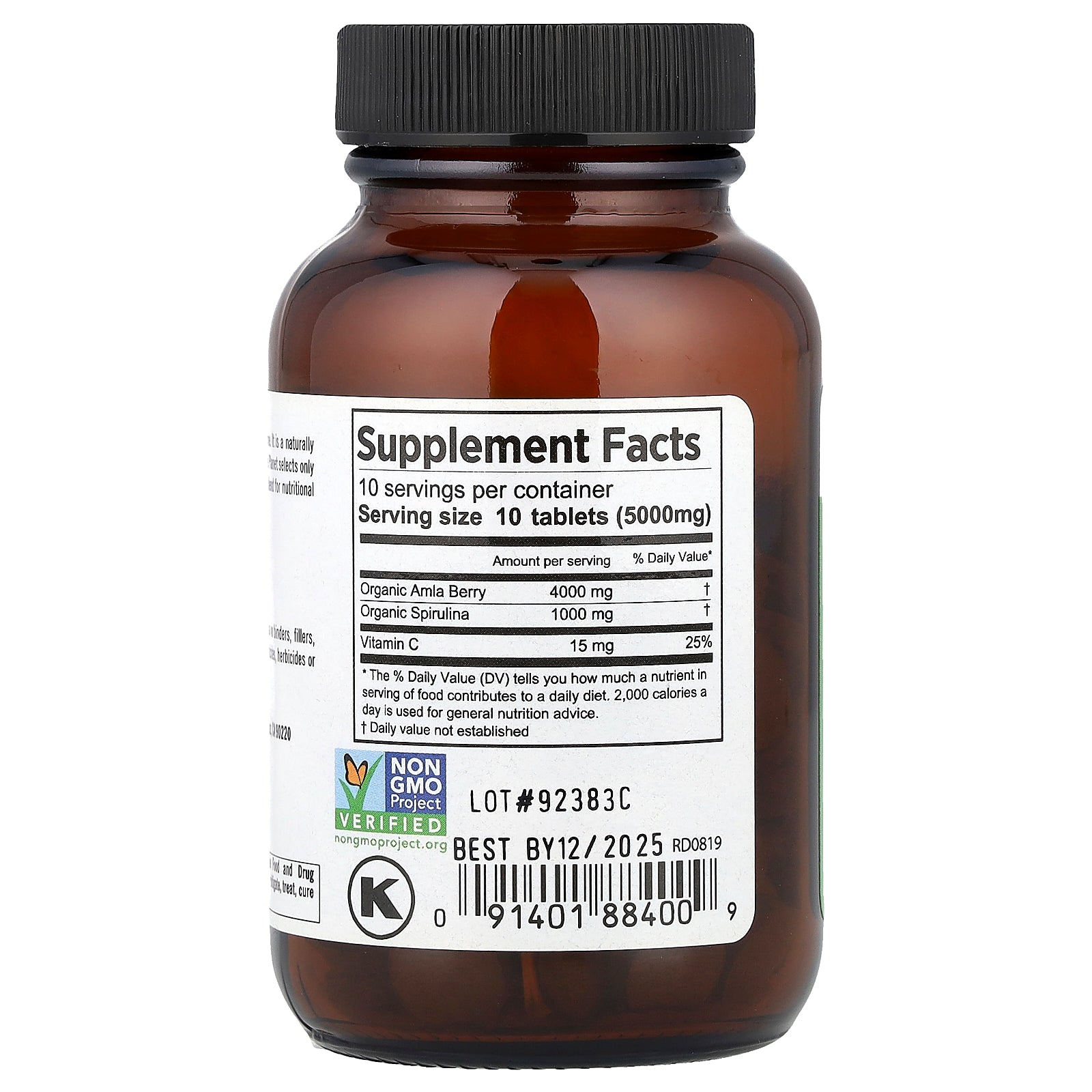 Foto 3 pulgar | Suplemento Pure Planet Organic Amla Plus 100 Tabletas - Venta Internacional.