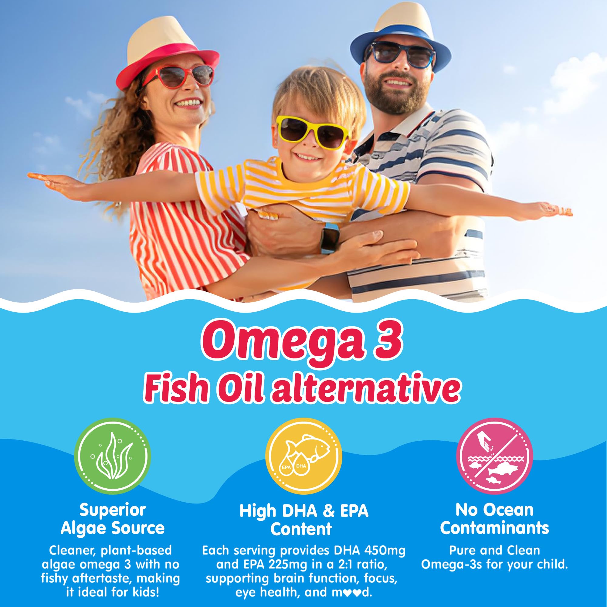 Foto 3 | Complementa Las Gomitas Omega 3 De Neviss Kids Con Calcio  Vitamina D3 Y K2 - Venta Internacional.