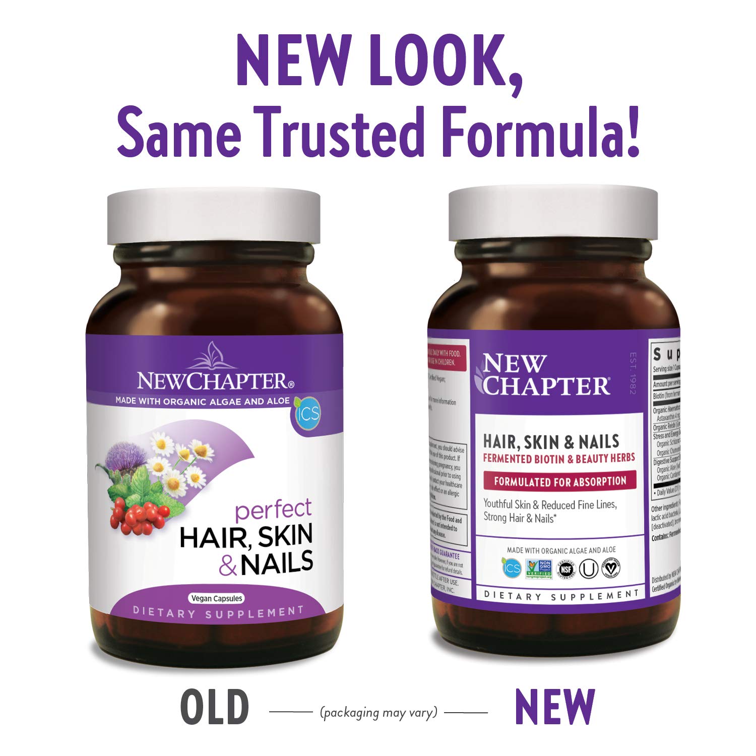 Foto 3 pulgar | Suplemento New Chapter Hair Skin & Nails 30 Cápsulas - Venta Internacional.