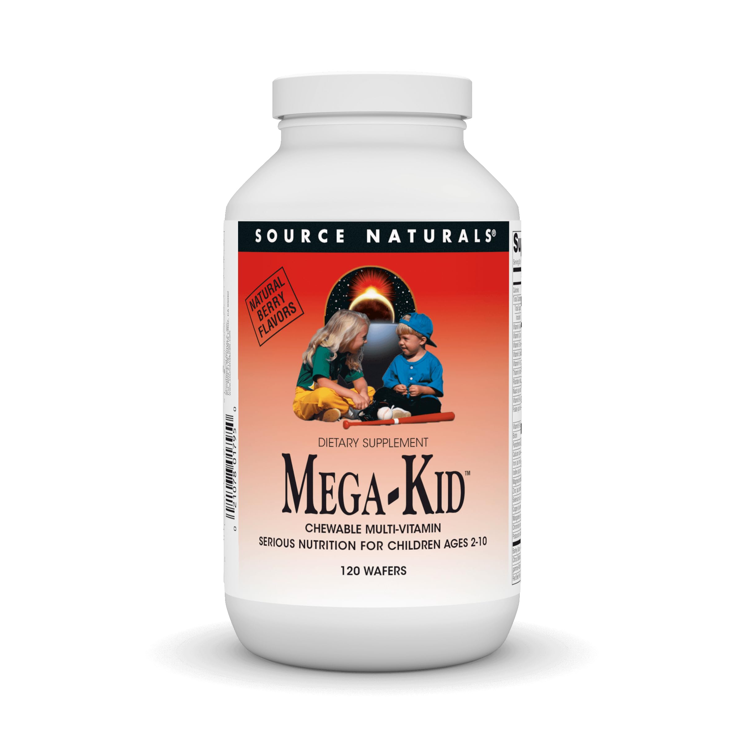 Foto 2 pulgar | Multivitamínico Masticable Source Naturals Mega-kid De 2 A 10 Años - Venta Internacional.