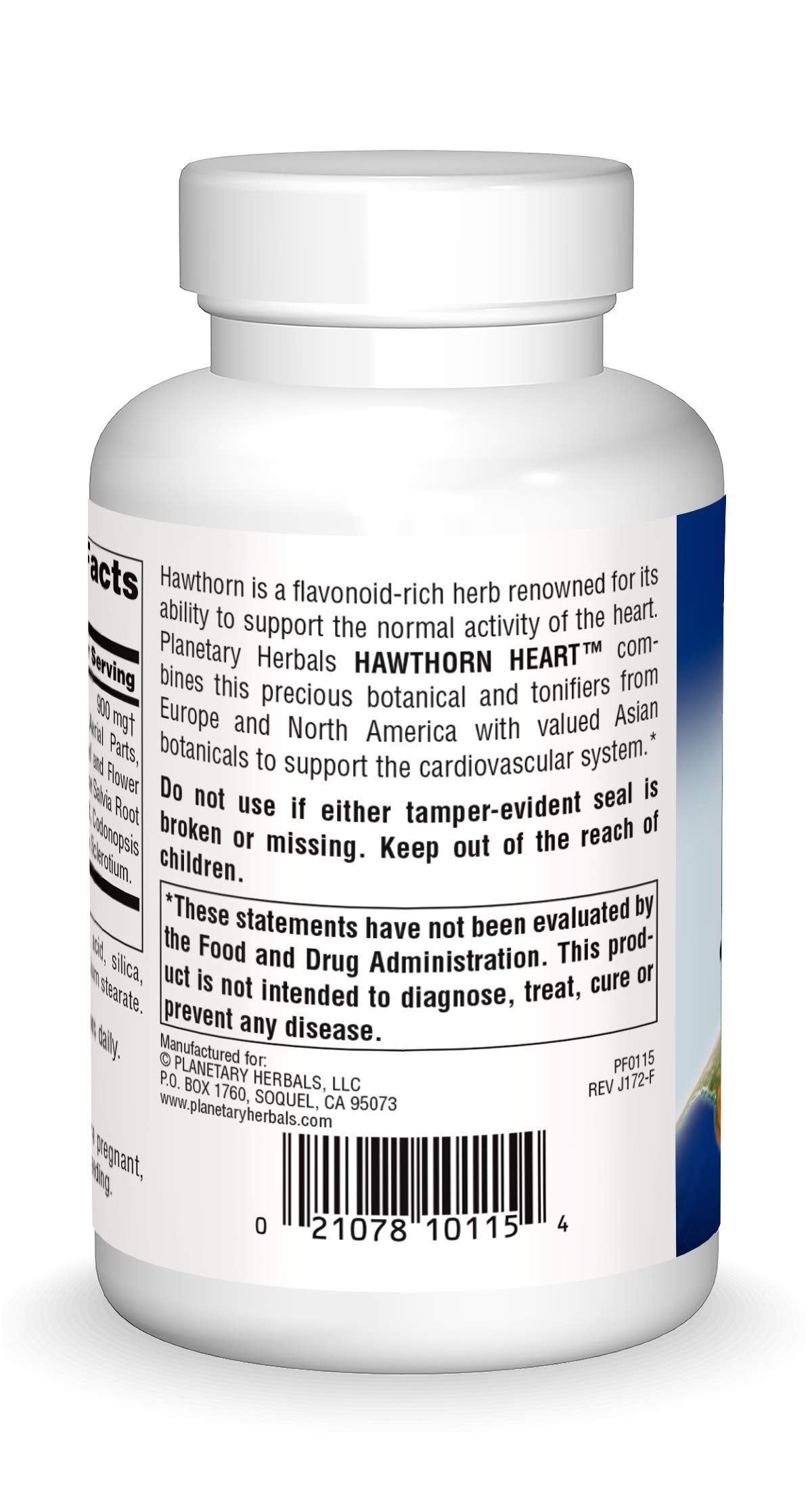 Foto 2 | Suplemento Planetary Herbals Hawthorn Heart 900 Mg - 120 Comprimidos - Venta Internacional.