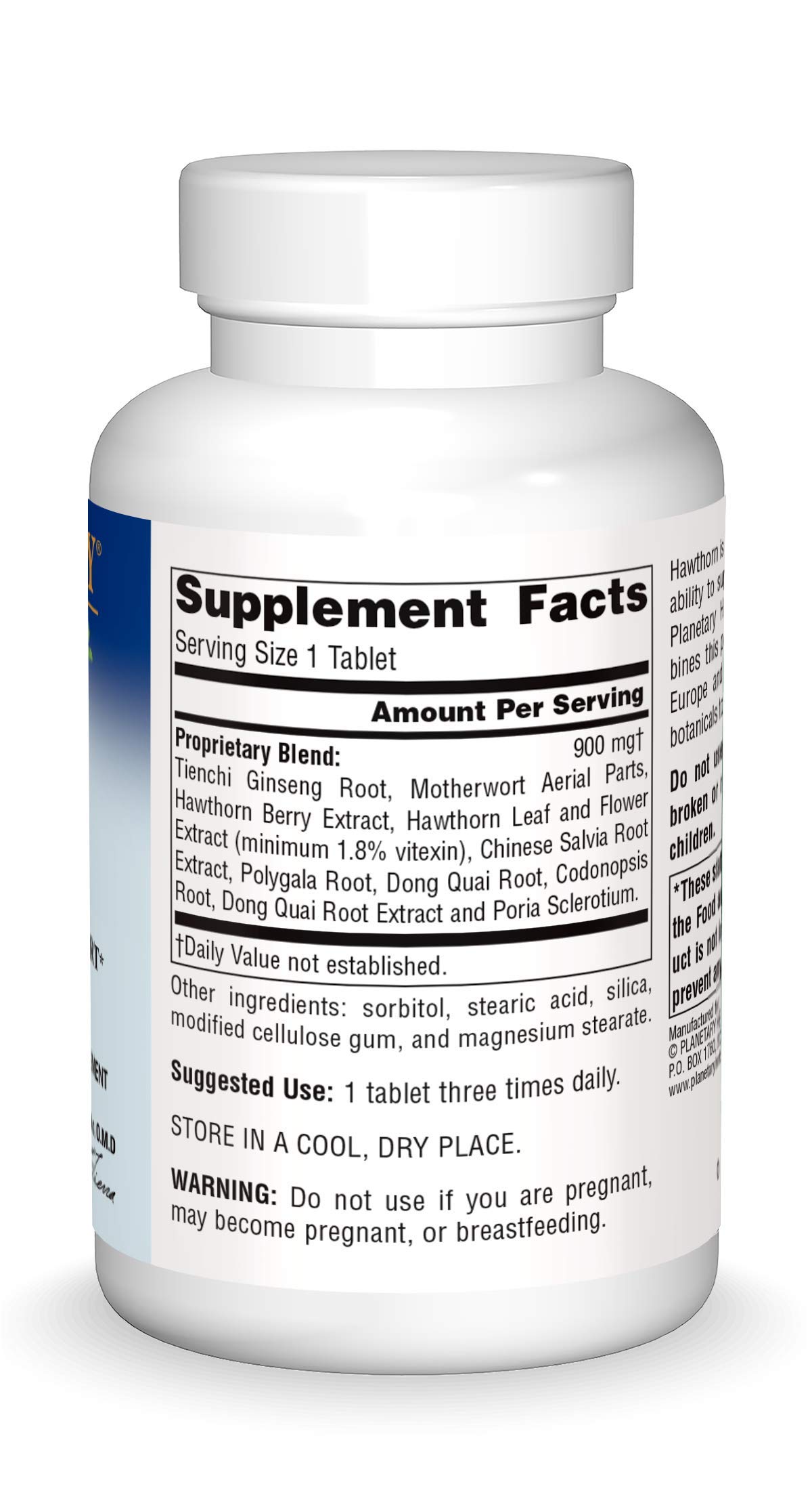 Foto 4 pulgar | Suplemento Planetary Herbals Hawthorn Heart 900 Mg - 120 Comprimidos - Venta Internacional.