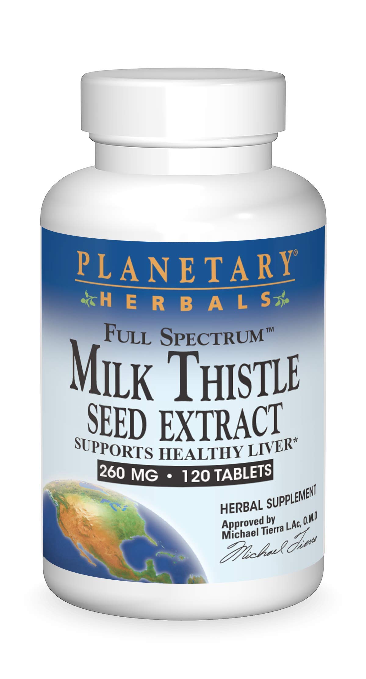 Foto 2 pulgar | Suplemento De Extracto De Semilla De Cardo Mariano De Planetary Herbals 260 Mg - Venta Internacional.