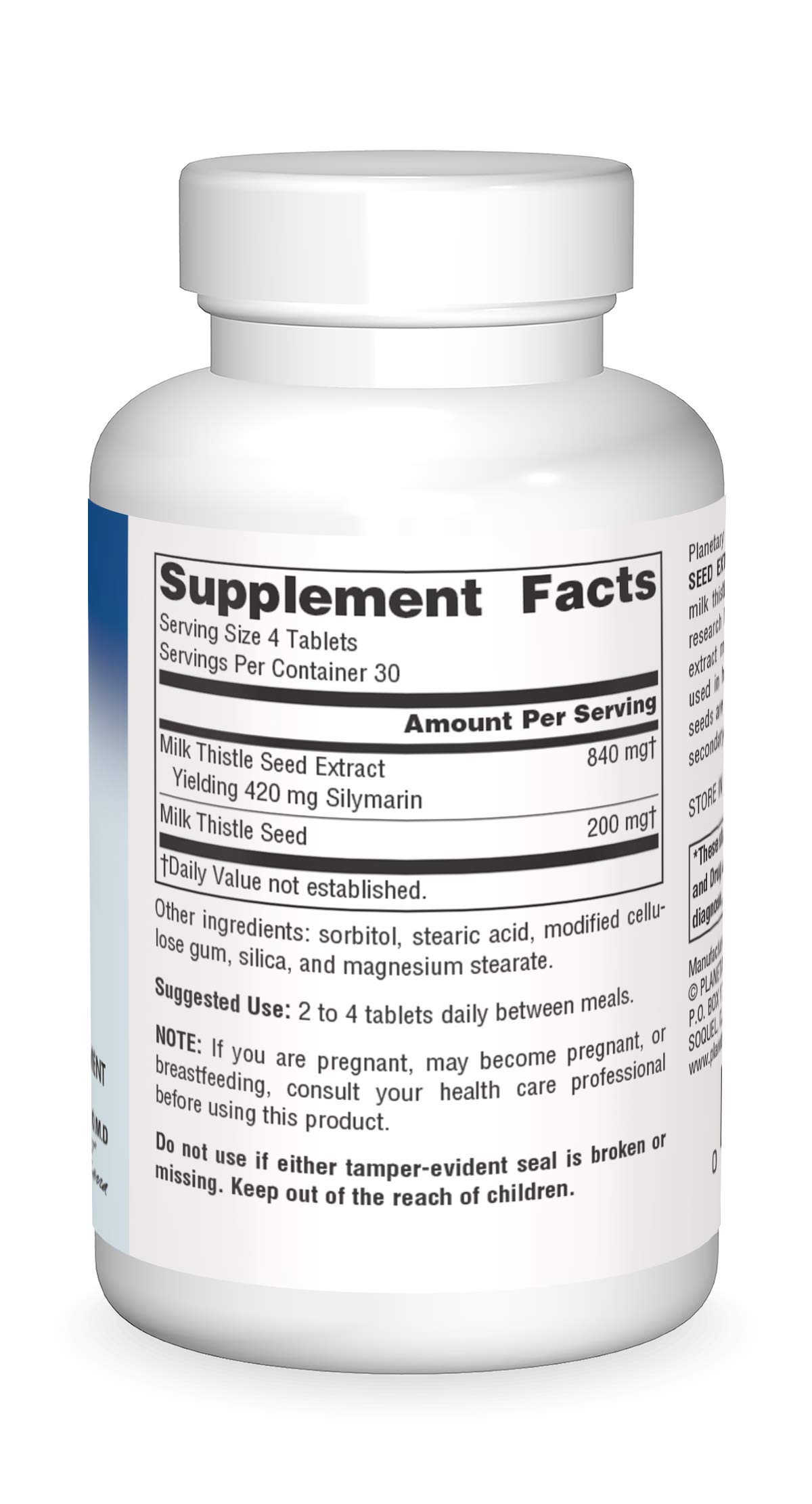 Foto 4 pulgar | Suplemento De Extracto De Semilla De Cardo Mariano De Planetary Herbals 260 Mg - Venta Internacional.