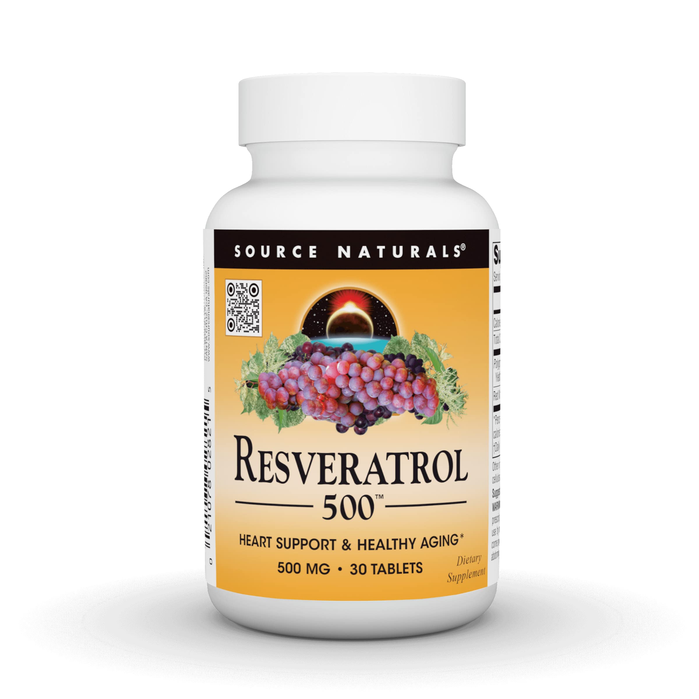 Foto 2 pulgar | Supplement Source Naturals Resveratrol 550 500 Mg - 30 Tabletas - Venta Internacional.