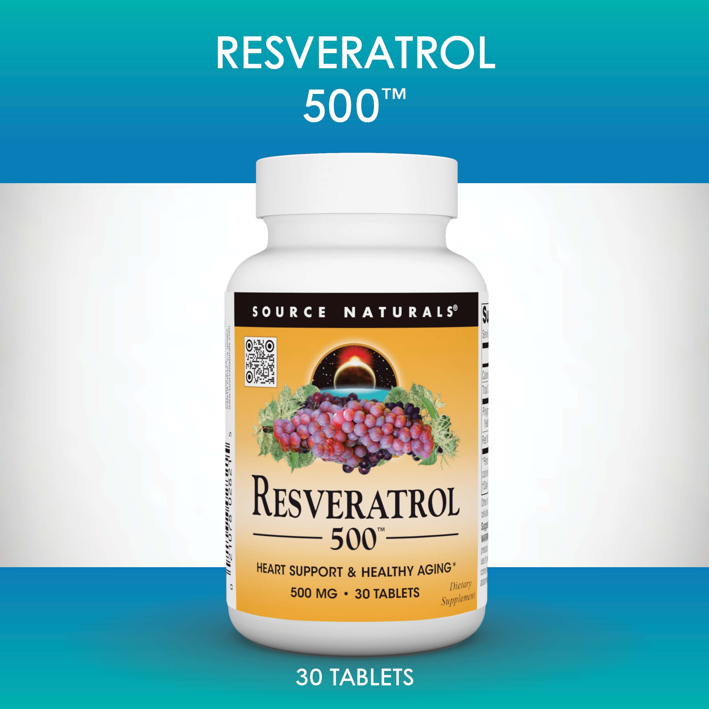 Foto 6 | Supplement Source Naturals Resveratrol 550 500 Mg - 30 Tabletas - Venta Internacional.