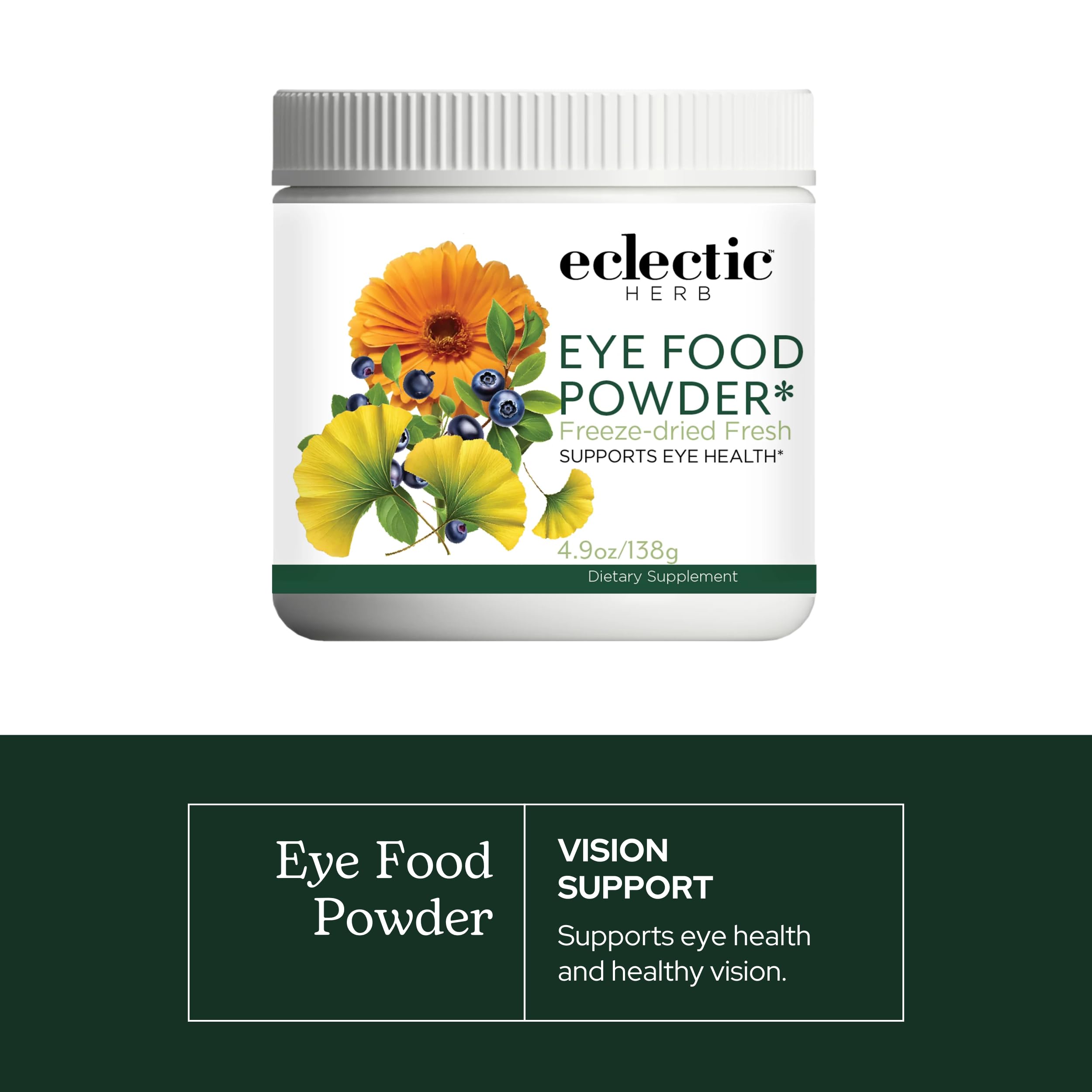 Foto 4 pulgar | Suplemento Eclectic Herb Eye Food Powder Vision Support - Venta Internacional.
