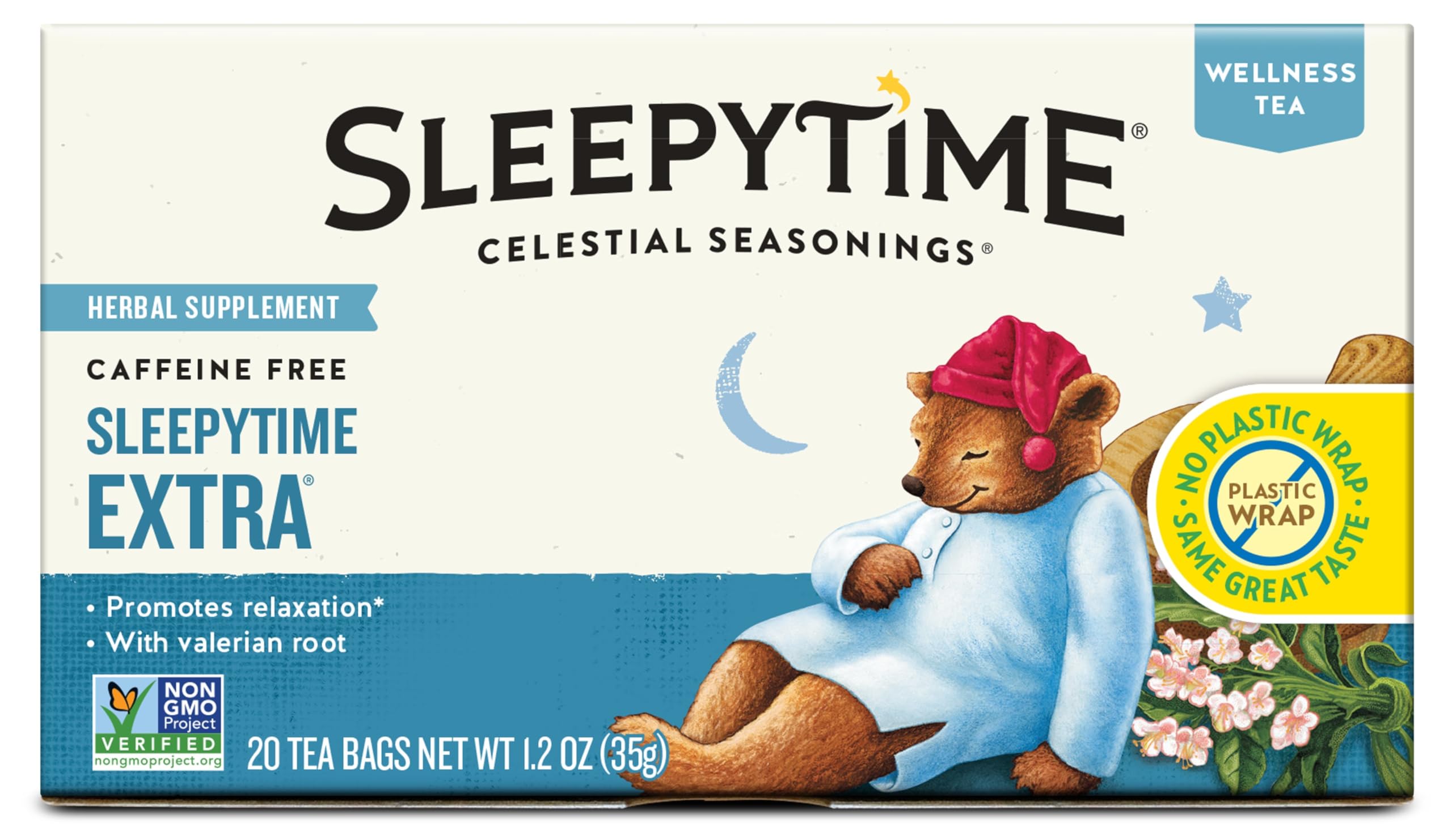 Foto 2 pulgar | Té De Hierbas Celestial Seasonings Sleepytime Extra  20 Bolsitas De Té - Venta Internacional.
