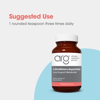 Foto 4 | Suplemento L-ornitina-l-aspartato Del Grupo De Investigación De Alergias 3000 Mg - Venta Internacional.