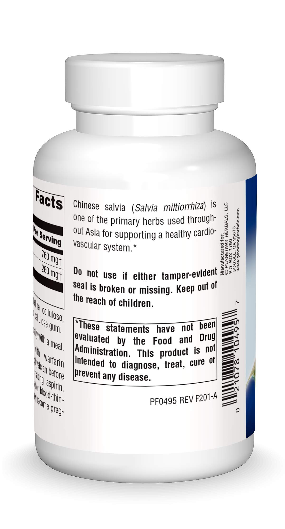 Foto 3 pulgar | Suplemento Planetary Herbals Salvia 1 02 G 120 Comprimidos - Venta Internacional.