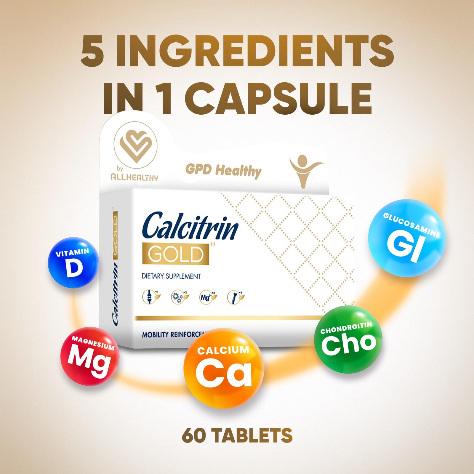 Foto 2 | Suplemento Soy Sano Calcitrin Gold 60 Capsulas - Venta Internacional