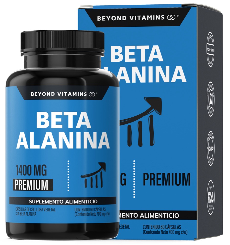 Foto 1 | Beta Alanina 1400 mg Beyond Vitamins 60 Cápsulas