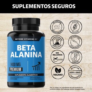 Foto 2 | Beta Alanina 1400 mg Beyond Vitamins 60 Cápsulas